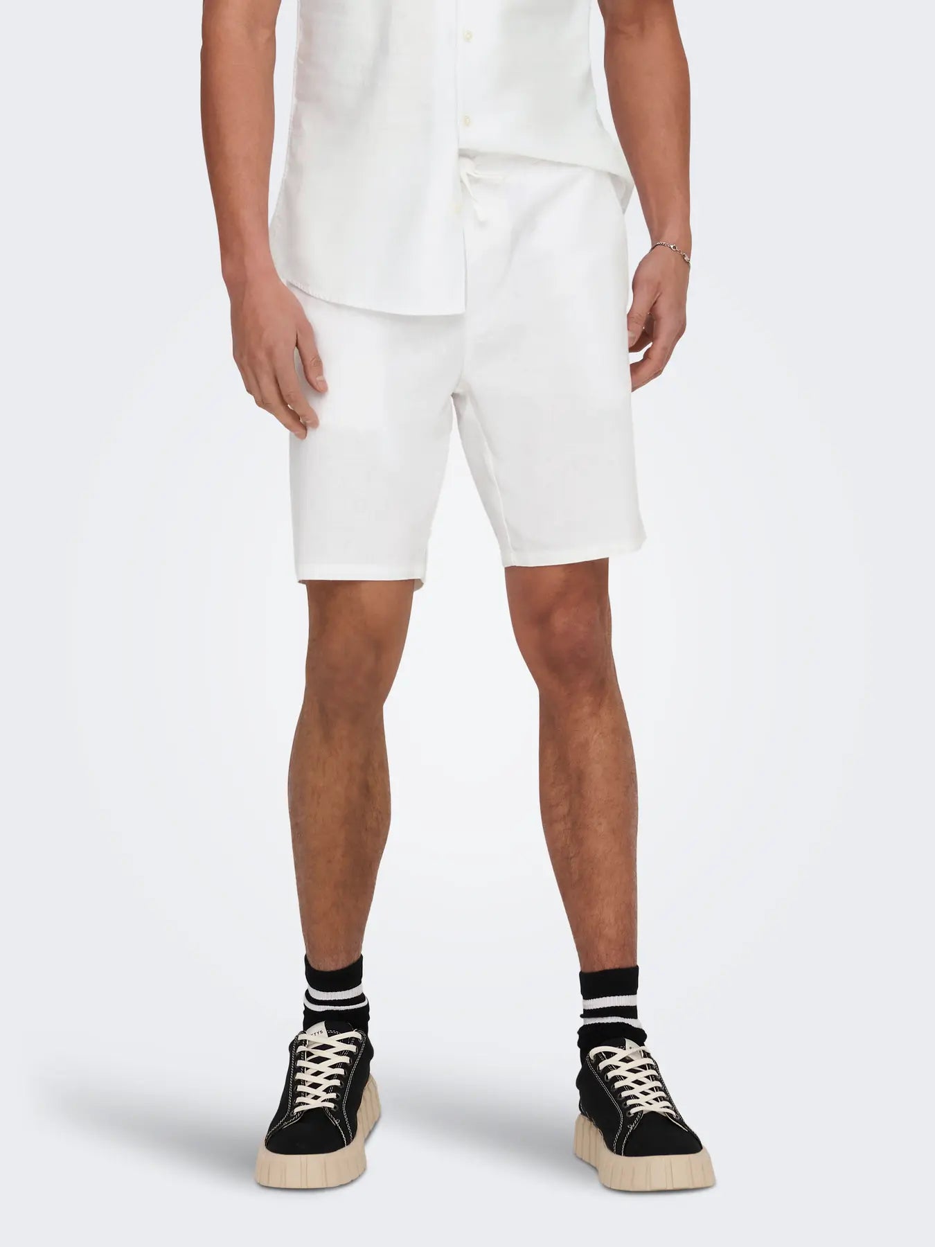 Only & Sons Housut 'Linus' valkoinen