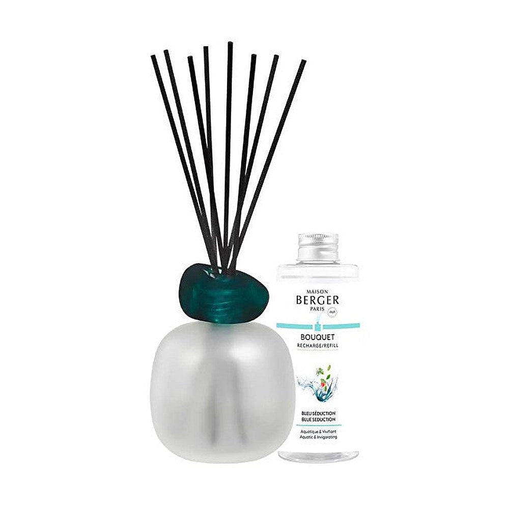 Maison Berger Paris — lahjasetti tuoksudiffuuseri Mineral Frosted + täyttö Blue 180 ml