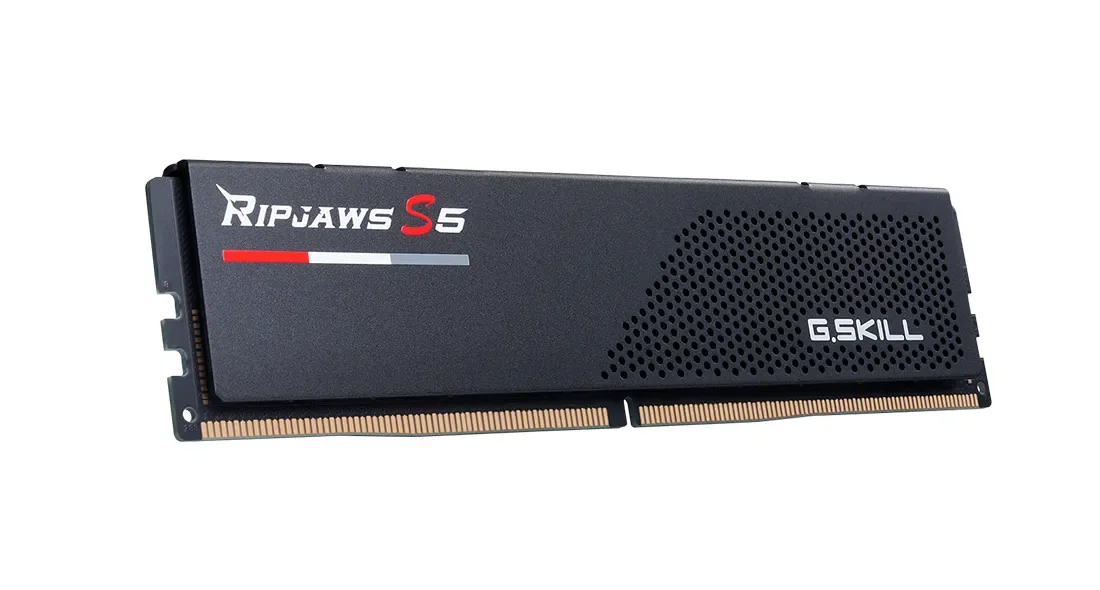 G.Skill Ripjaws S5 - DDR5 - sarja - 32 Gt: 2 x 16 Gt - DIMM 288-PIN matala profiili - 6000 MHz / PC5-48000 - CL30 - 1,35 V - puskuroimaton - ei-ECC - mattamusta - puskuroimaton - matta musta