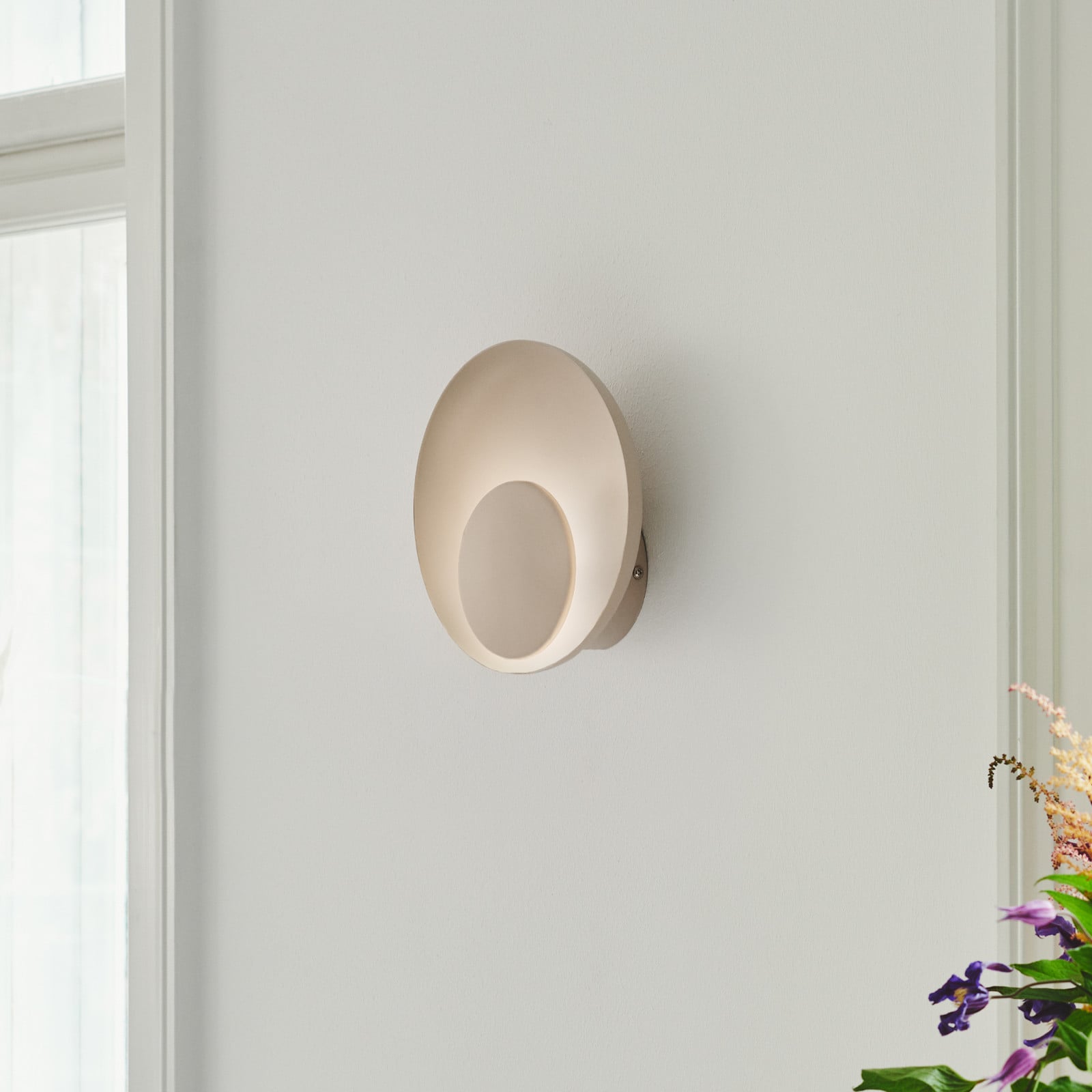 Marsi seinävalaisin Beige - Nordlux - Olohuone - Metalli - Pyöreä