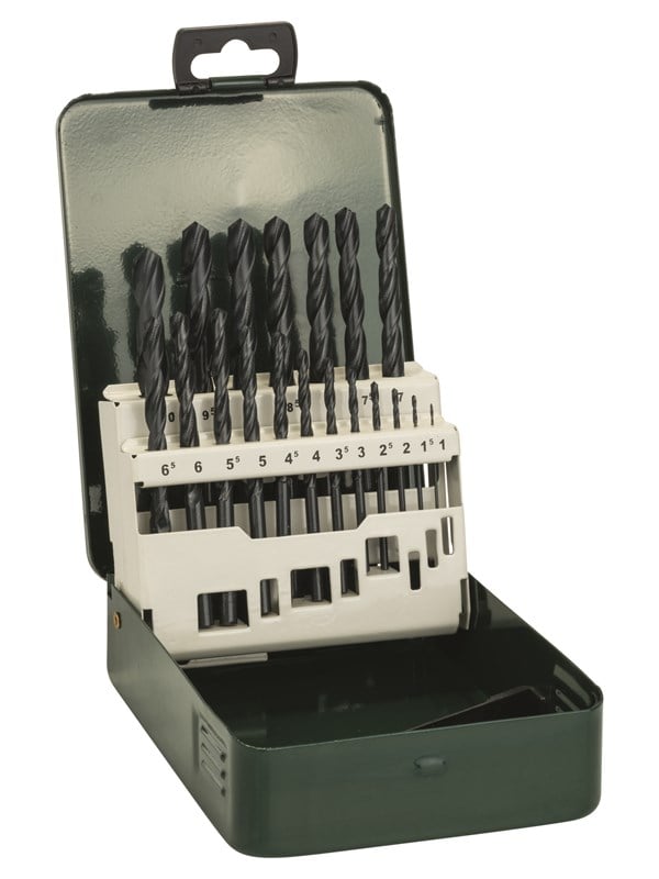 Bosch 19-os. metalliporanteräsarja HSS-R, DIN 338 1,0; 1,5; 2,0; 2,5; 3,0; 3,5; 4,0; 4,5; 5,0; 5,5; 6,0; 6,5; 7,0; 7,5; 8,0; 8,5; 9,0; 9,5; 10,0 mm