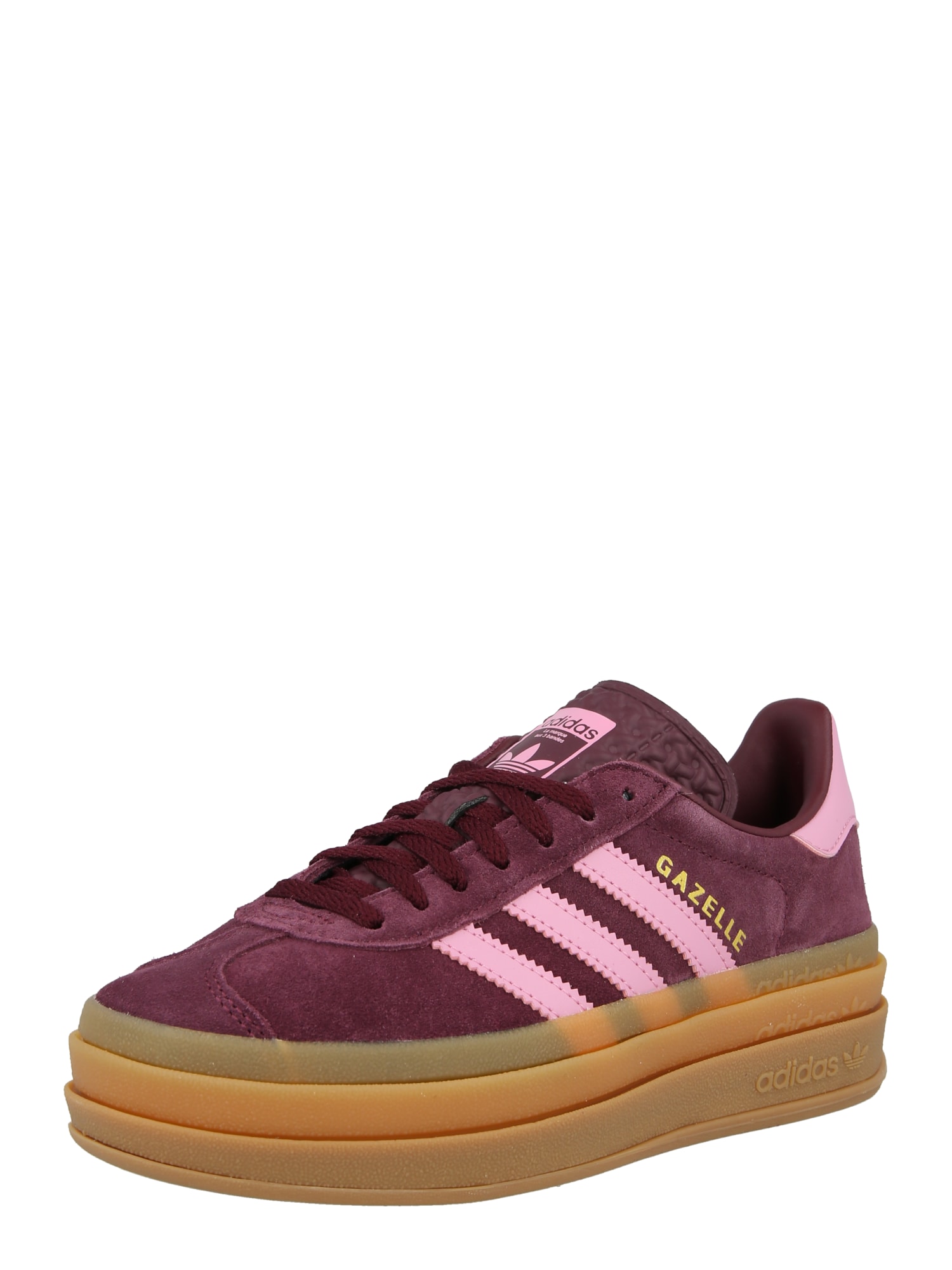 ADIDAS ORIGINALS Tennarit 'Gazelle Bold'  kulta / vanha roosa / burgundin punainen