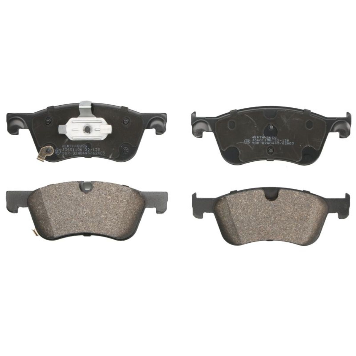 Jarrupalat, levyjarru HERTH+BUSS JAKOPARTS J3601106