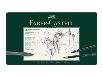 Faber-Castell PITT GRAPHITE - Lyijykynä-, värikynä- ja pensselisetti - lajiteltu