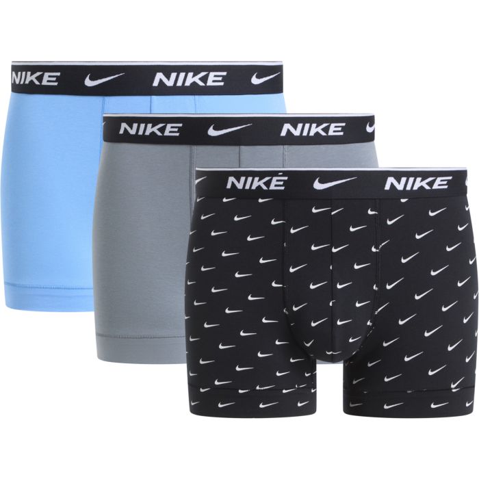 Nike Essential Cotton Stretch Trunk 3PK K. M Musta Miehet