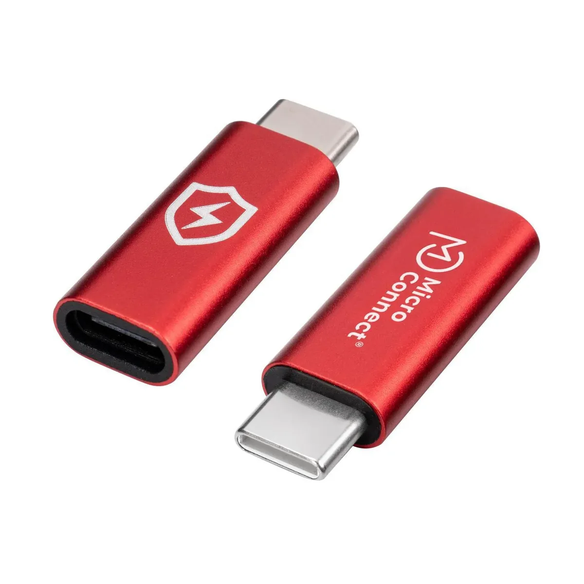 Microconnect Safe Charge MC-CCADAP-SC - USB-C-datasuoja-adapteri, punainen