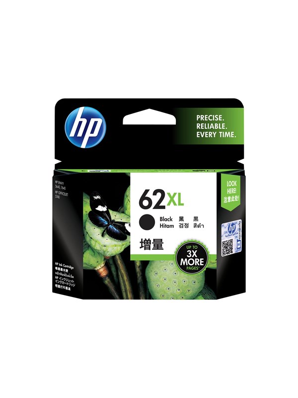 HP 62XL-mustekasetti, 12 ml, musta