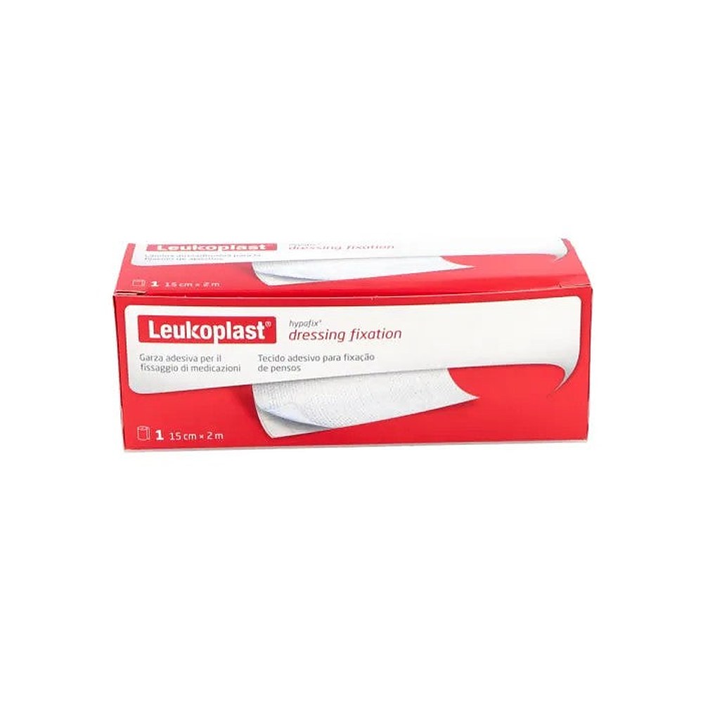 Leukoplast Hypafix -sidoksen kiinnitys 15cmx2m 1ud