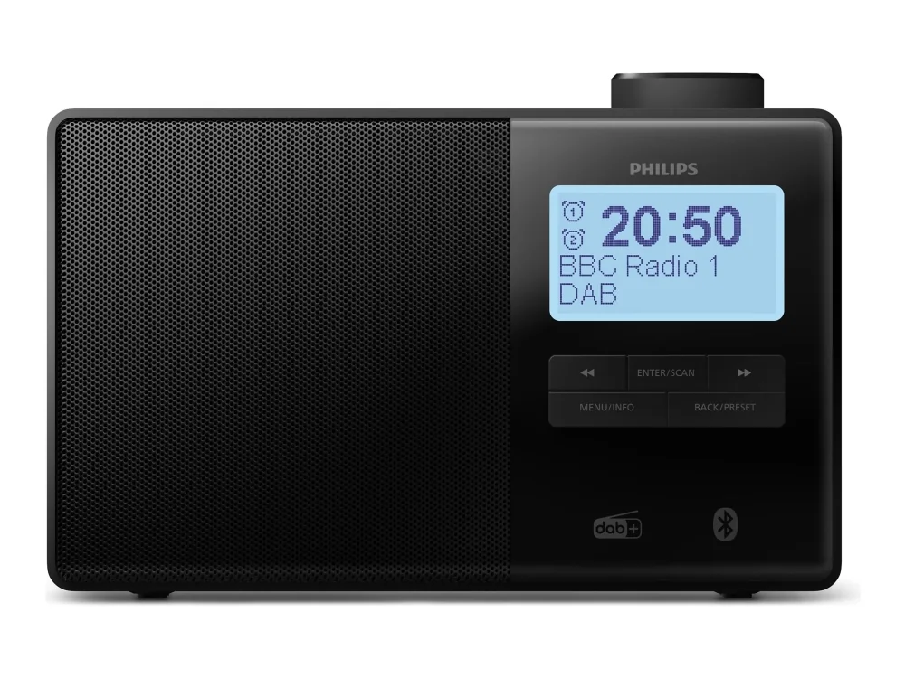 Philips TAR5600/00 Clockradio - DAB+/FM - Mono - Musta