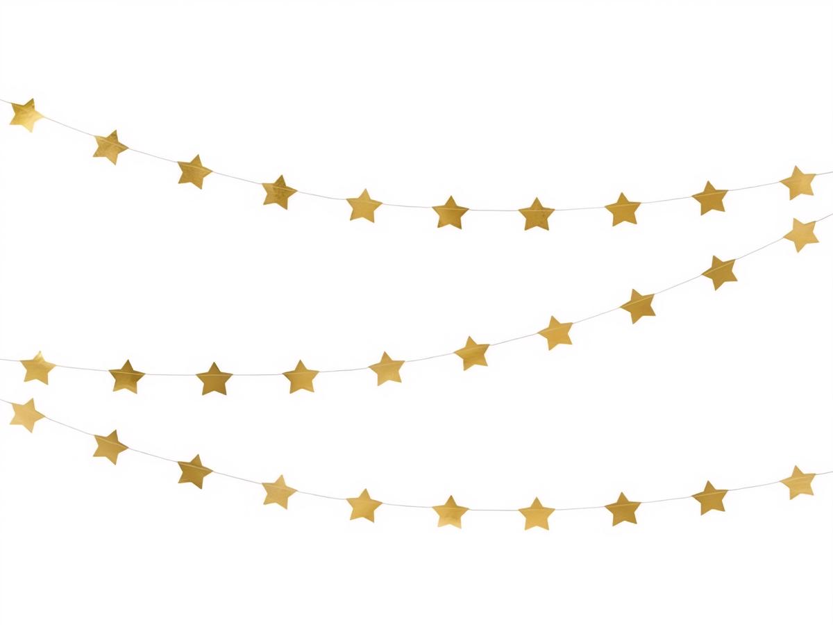 Banneri - Kultaiset tähdet, 3,6 m