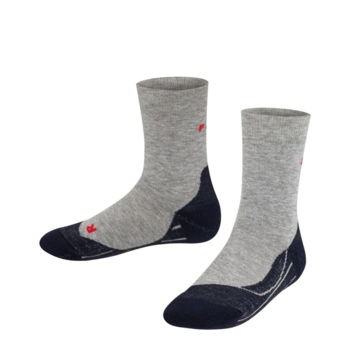 Falke RU4, juoksuasusukat, junior, vaaleanharmaa