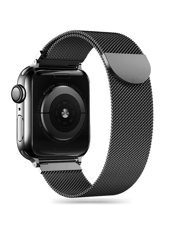 Hurtel Tech-Protect MilaneseBand till Apple Watch 4/5/6/7/8/9/SE/Ultra 1/2 (42/44/45/49 mm) - Svart