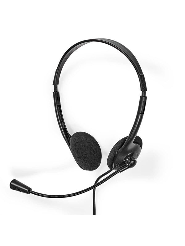 Nedis PC-headset | On-Ear-Kuulokkeet | Stereo | USB Type-A / USB Type-CTM | Taitettava mikrofoni | Musta