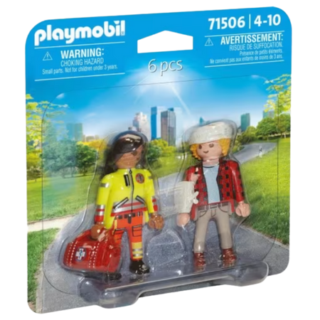 Playmobil City Life Sairaanhoitaja & Potilas Leikkisetti
