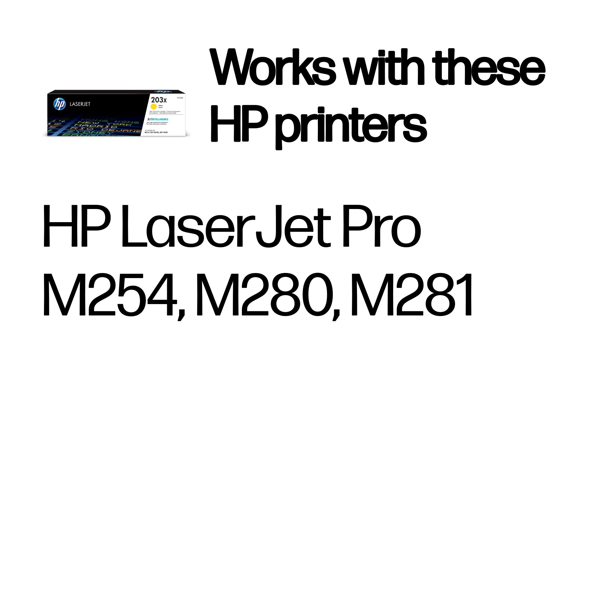 HP 203X / CF542X High Kapasiteetti Keltainen Toner