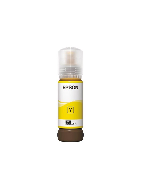 Epson 108 EcoTank -mustepullo, 70 ml, keltainen