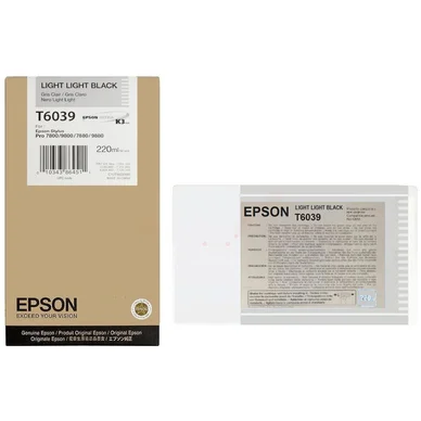 Epson Epson T6039 Mustepatruuna vaaleanharmaa T6039 Vastaa: N/A