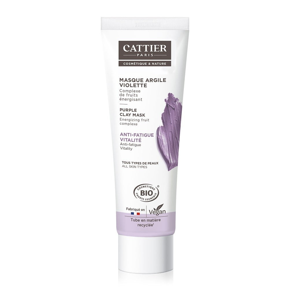 Cattier Purple Clay Organic Energizing Fruit Complex Mask 100ml
