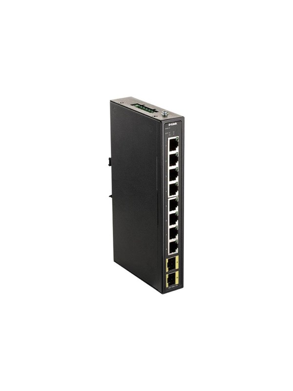 8-porttinen Gigabit Industrial Switch kahdella SFP-paikalla
