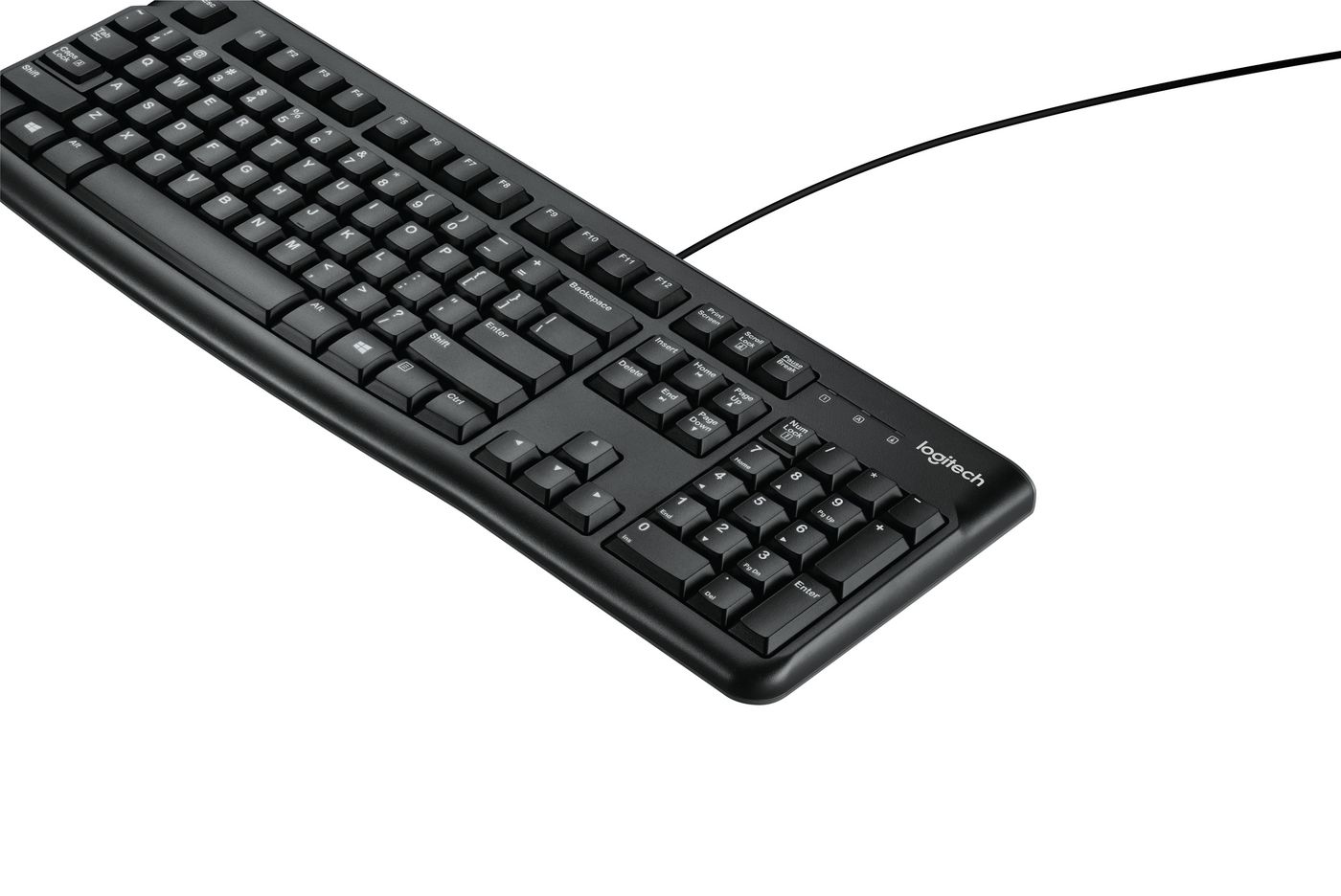 Logitech K120 - Näppäimistö - Dutch - Näppäimistö - Englanti (US) - Musta