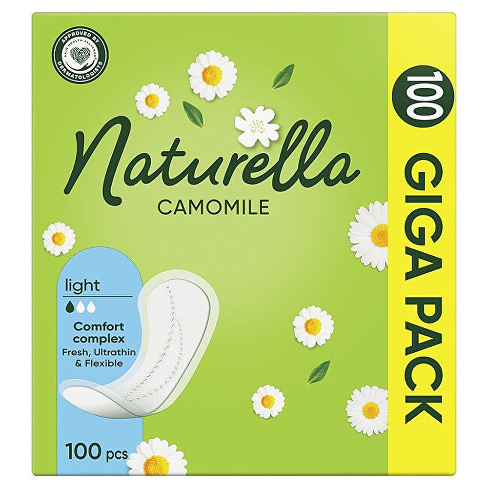 Naturella Kevyet kamomilla pikkuhousunsuojat 100 kpl