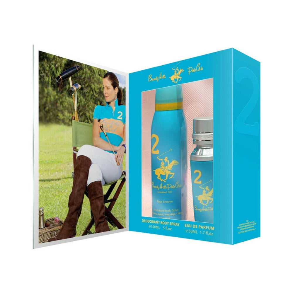 Beverly Hills Polo Club 1982 Sport 2 Lahjasetti Naisille Eau de Parfum 50 ml + Deodoranttisuihke 150 ml