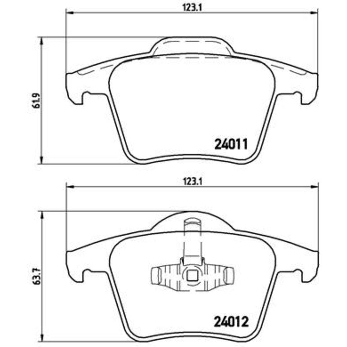 Jarrupalat, levyjarru BREMBO P 86 019