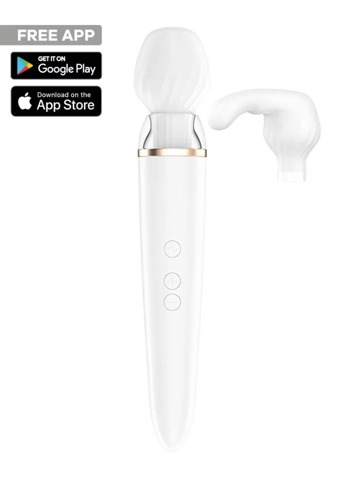 Satisfyer Double Wand-er White Magic wand/hieronta sauva