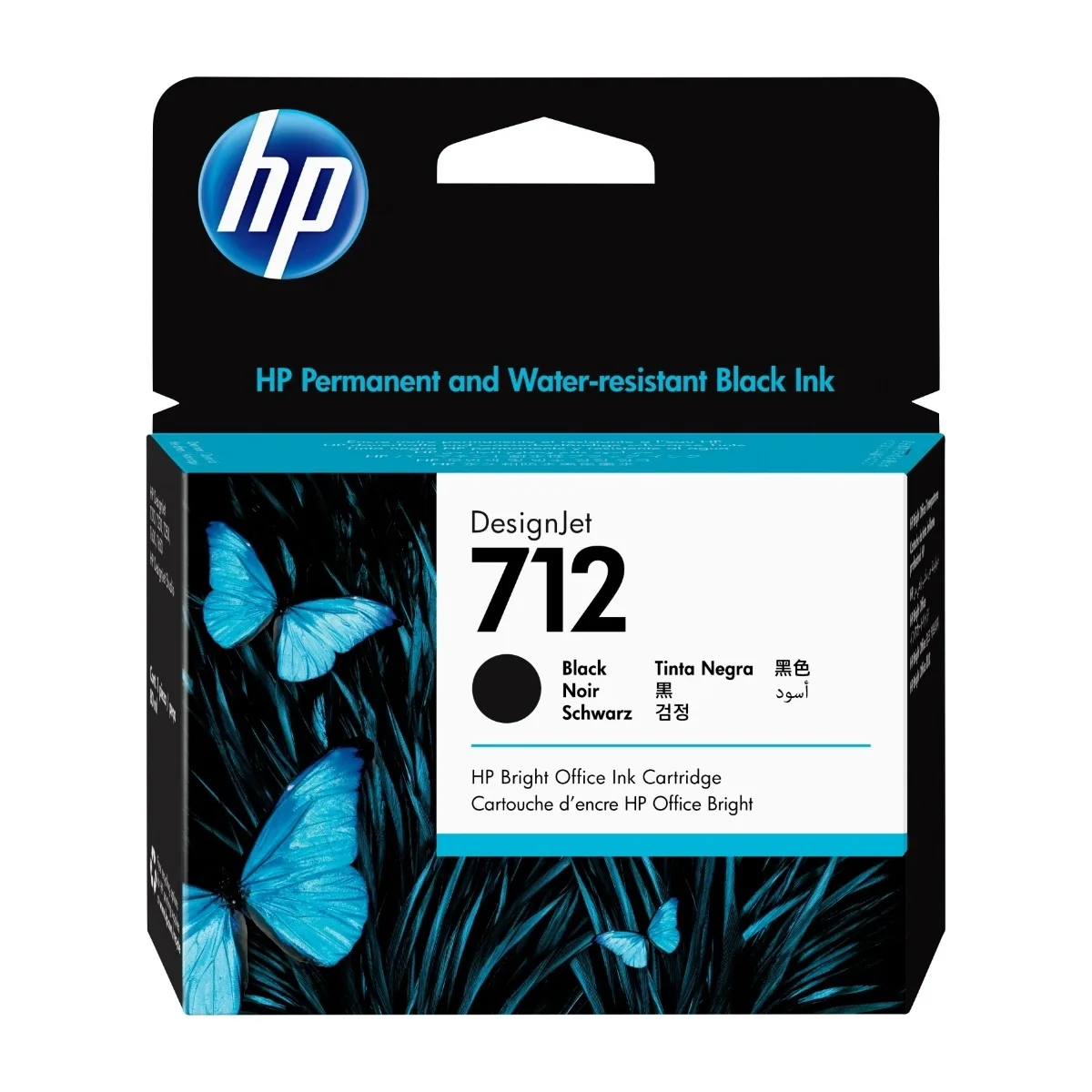 HP 712 / 3ED71A Black Ink 80ml