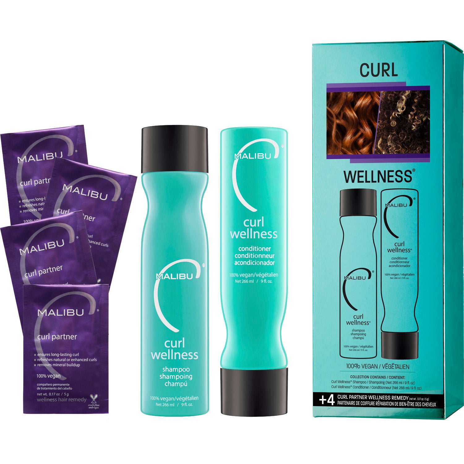 Malibu C Curl Wellness Collection Kit 1 pcs