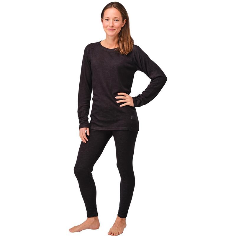 Nordfjell The Merino Baselayer Set W Black - M