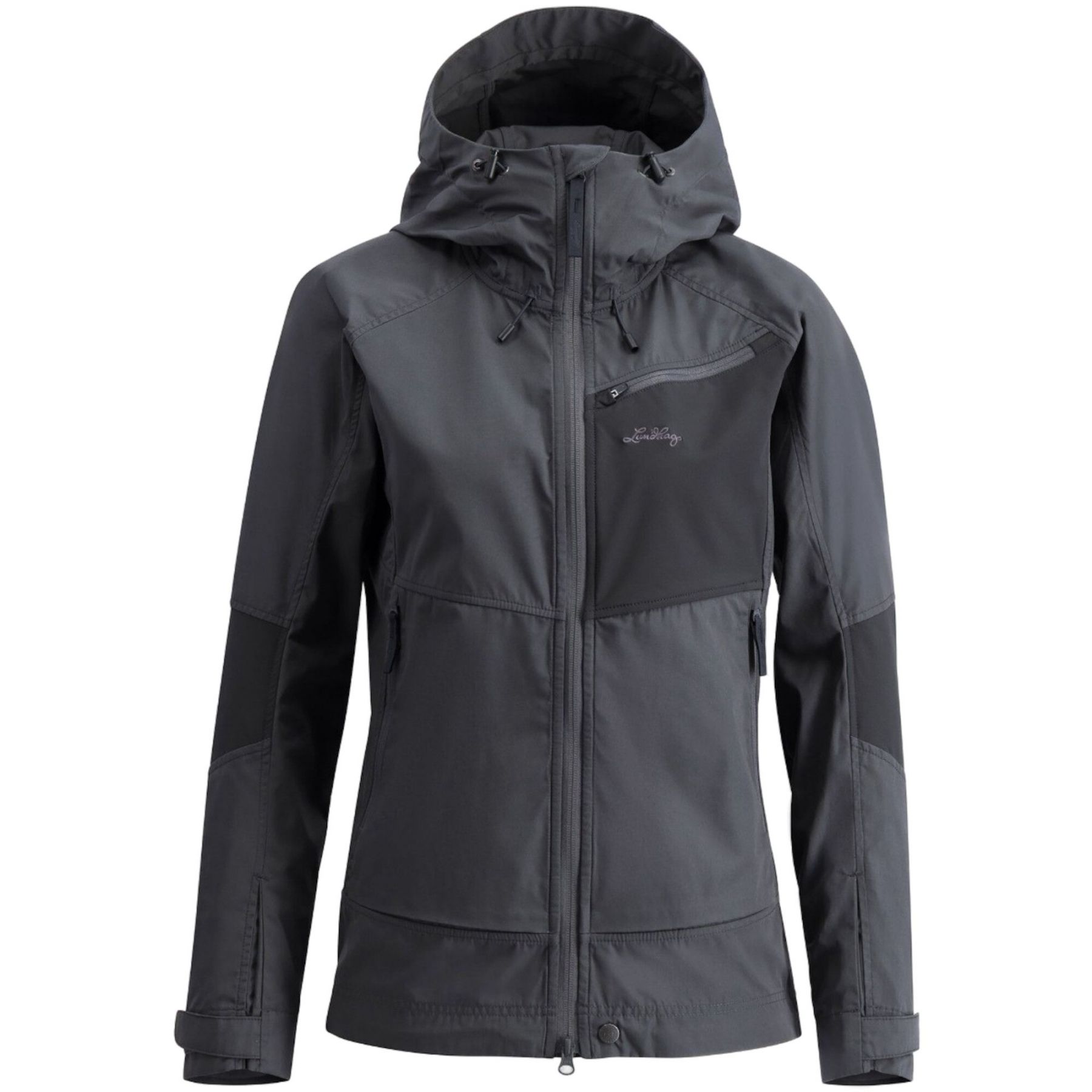 Lundhags Tived Stretch Hybrid Jacket, softshell takki, naiset, harmaa