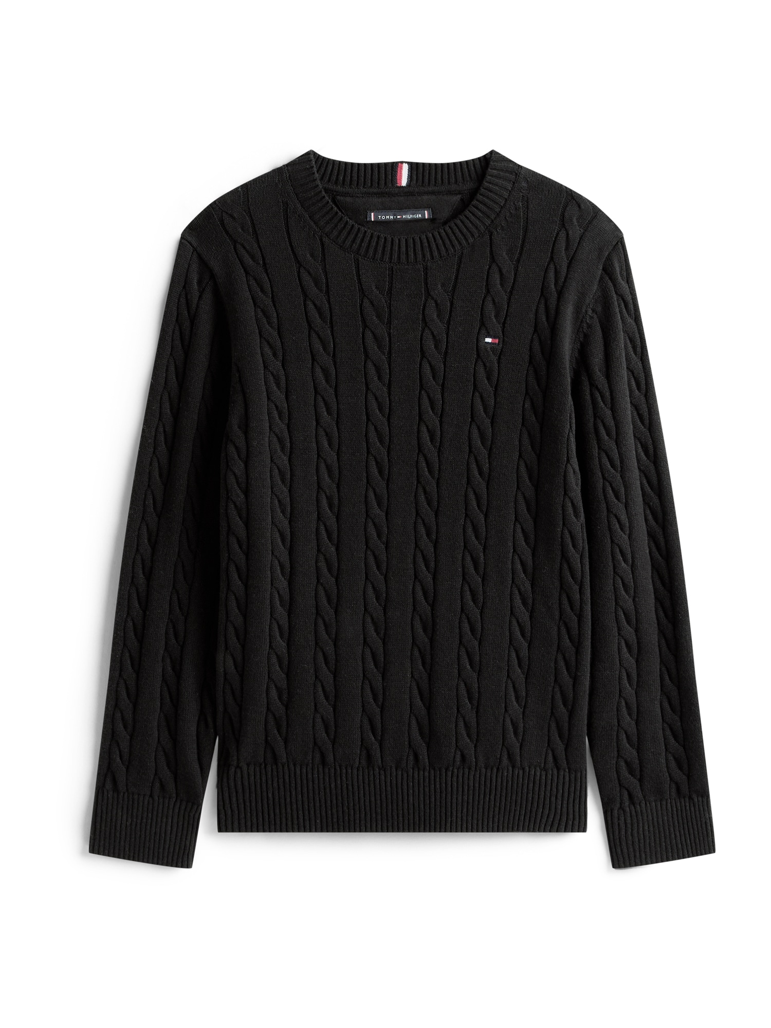 TOMMY HILFIGER Neulepaita 'Essential Cable'  musta