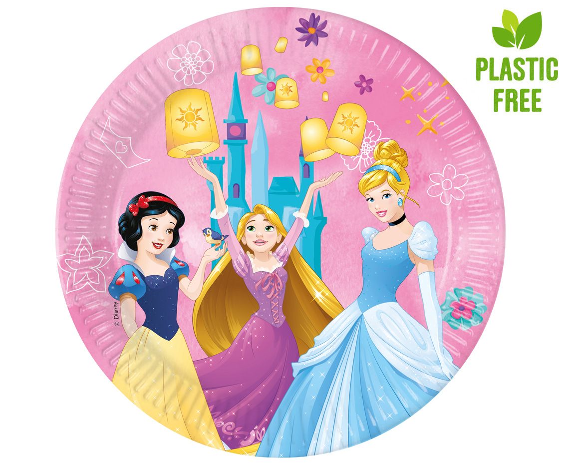 Pahvilautaset Disney-prinsessat - 8-pakkaus