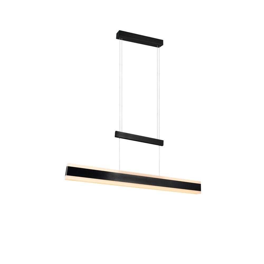 LED-riippuvalaisin Arcola musta, pituus 152 cm kosketusdimmeri, CCT