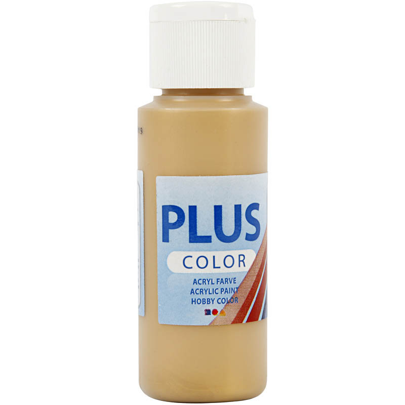 Plus Color Askartelumaali - Kulta, 60ml