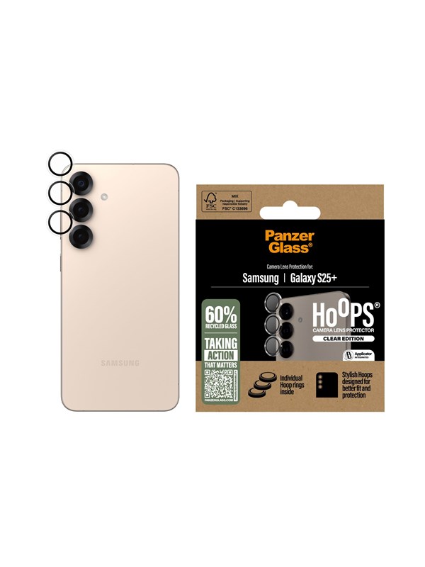 PanzerGlass - Silmälasit Linssi P Galaxy S25 Plus, läpinäkyvä