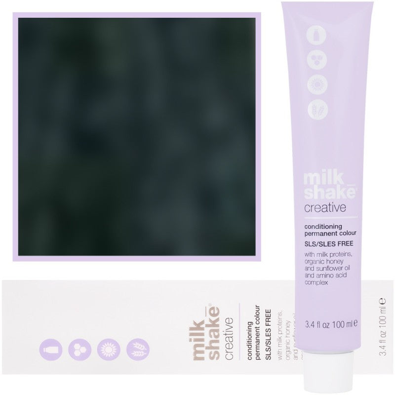 Milk Shake Creative - Hiusväri 100 ml 1.11 | 1AA || Intensiivinen tuhkanmusta