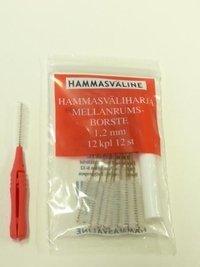 Doft hammasväliharja 1.2 mm punainen 12 kpl