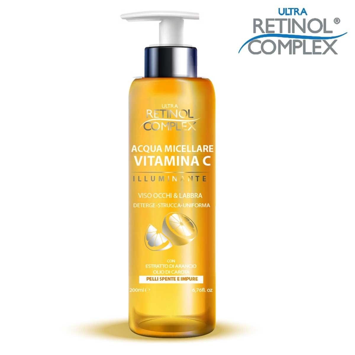 Retinol complex Misellivesi C-vitamiini silmät & huulet 200 ml