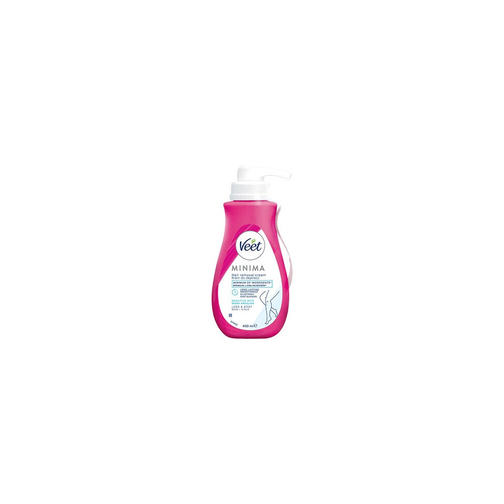 Veet Minima Sensitive Skin karvanpoistovoide herkälle iholle aloe vera ja E-vitamiini 400 ml