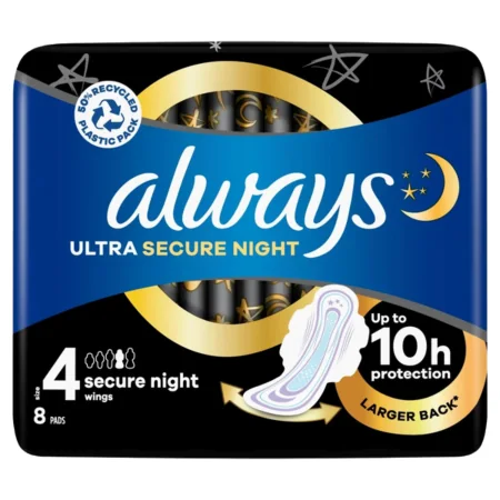 Always Ultra Secure Night Size 4 - 8 kpl