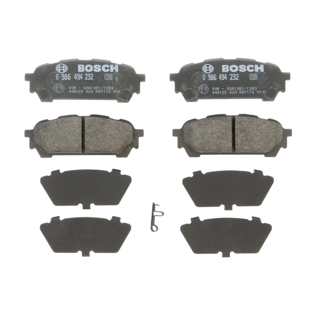 Jarrupalat, levyjarru BOSCH 0 986 494 232