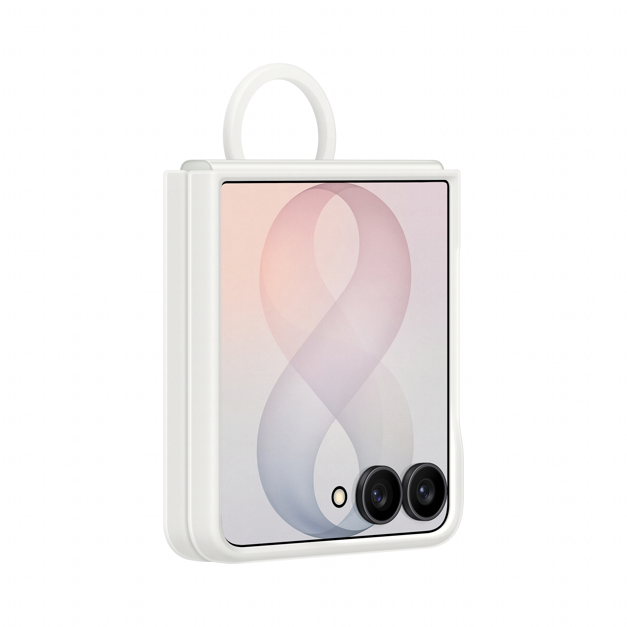 Samsung Galaxy Z Flip8 Silicone Ring Magnet Case - Cream