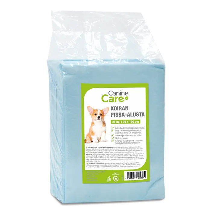 CanineCare Pissa-alusta Pennuille, 25 kpl 70 x 130 cm