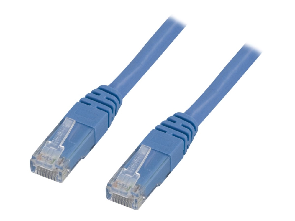 Deltaco Cat6 U/UTP RJ45 0.3m -verkkokaapeli, sininen
