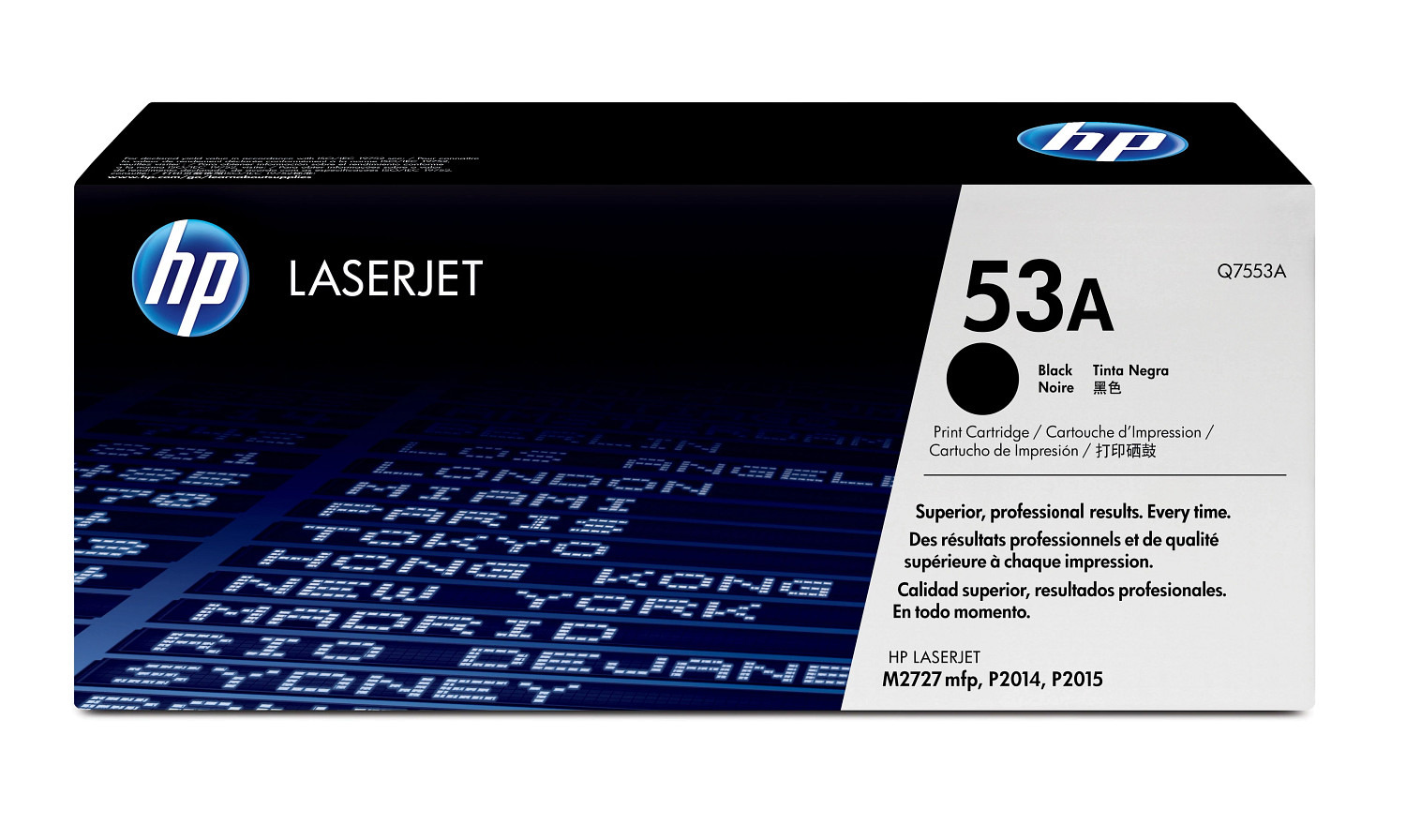HP Toner Q7553A 53A black Laserjet 3000 pages P2015