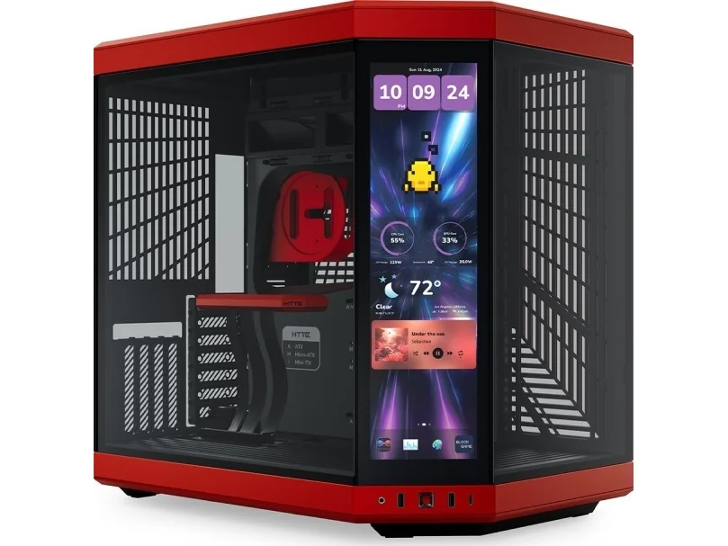 HYTE Y70 Touch Infinite -miditornikotelo ikkunalla, black cherry