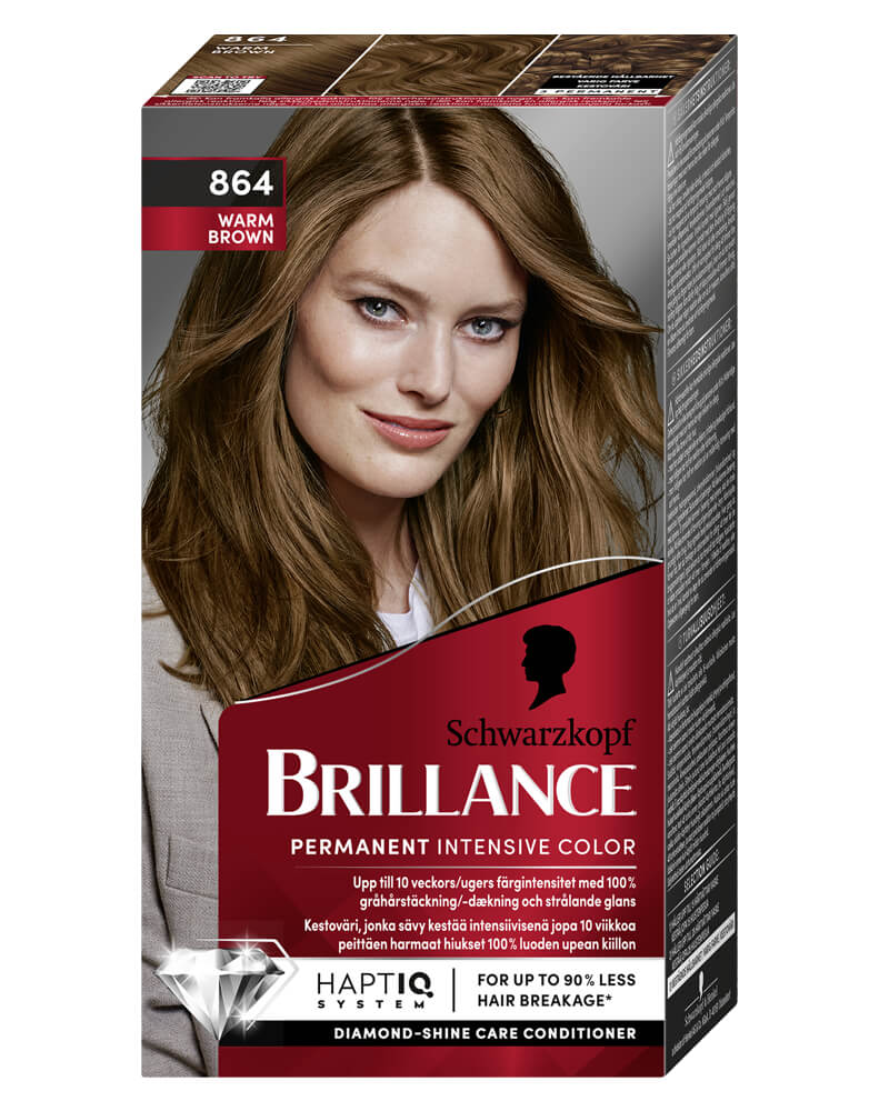 Schwarzkopf Brillance 864 Warm Brown (U) 160 ml