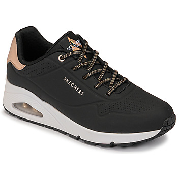 SKECHERS Matalavartiset tennarit 'Uno' kulta / musta